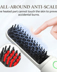Cordless Hair Straightener Brush 3 Temperature